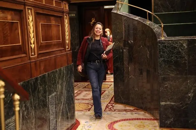 María Dolores Corujo en el Congreso de los Diputados.