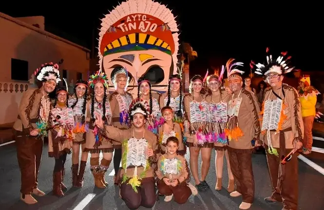 Imagen de la carroza del Ayuntamiento de Tinajo del año anterior. 