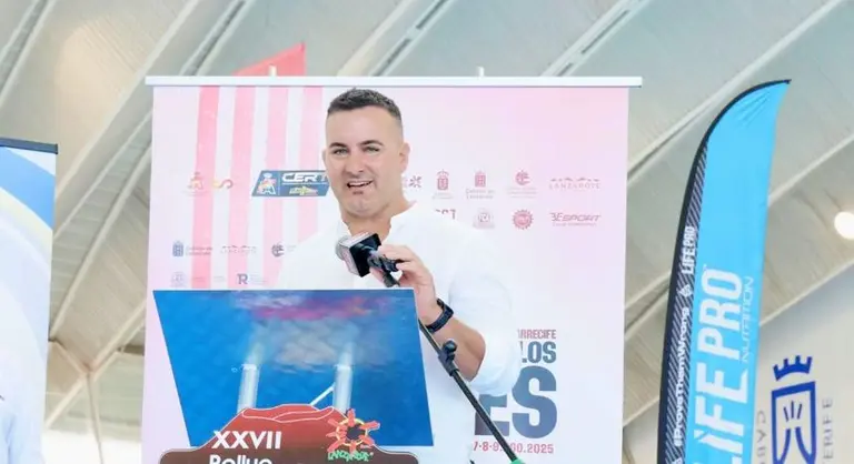 Ángel Lago, concejal de Deportes y Obras del Ayuntamiento de Yaiza.