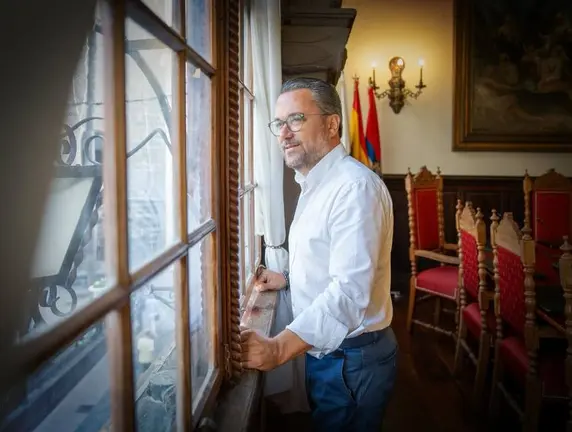 Asier Antona en el Ayuntamiento de Santa Cruz de La Palma