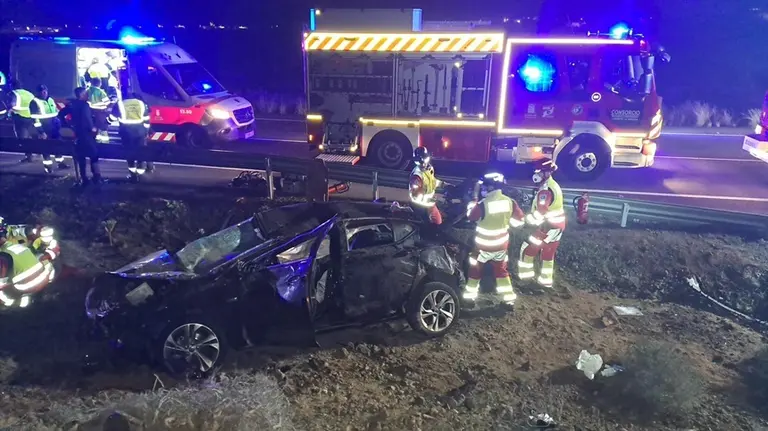 Imagen del estado en el que qued&oacute; el veh&iacute;culo.