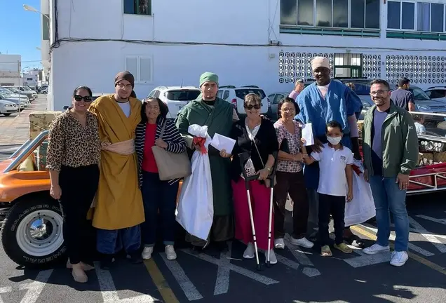 Pajes reales en su paso por los diferentes barrios de la capital.