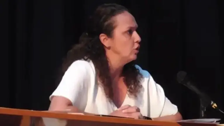 Bego&ntilde;a Hern&aacute;ndez en uno de los plenos celebrados en Tinajo.