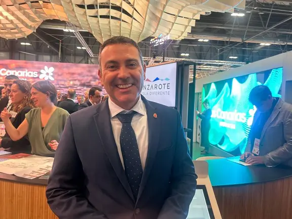 El presidente del Cabildo, Oswaldo Betancort, en FITUR 2026.