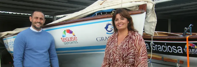 Alejandro Ram&iacute;rez junto a Olivia Duque.