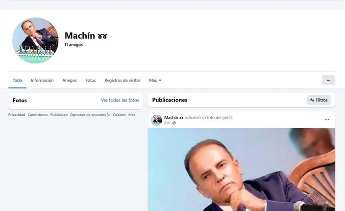 Imagen del perfil falso del alcalde de Tinajo