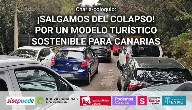 Cartel del evento de las fuerzas de izquierda canaria.