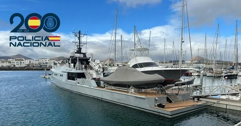 Yate en el que fueron sustra&iacute;dos los 75.000 euros.