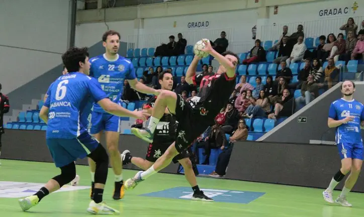 Imagen del bonito encuentro de balonmano de alto nivel