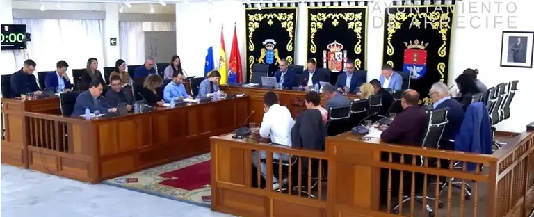 Pleno del Ayuntamiento de Arrecife.