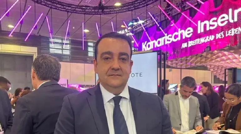 Jos&eacute; Valle esta semana durante su participaci&oacute;n en la feria tur&iacute;stica de Berl&iacute;n. 