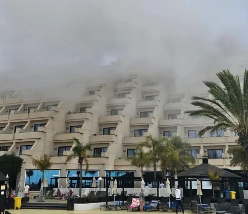 Momento en el que se ve lo aparatoso del incidente