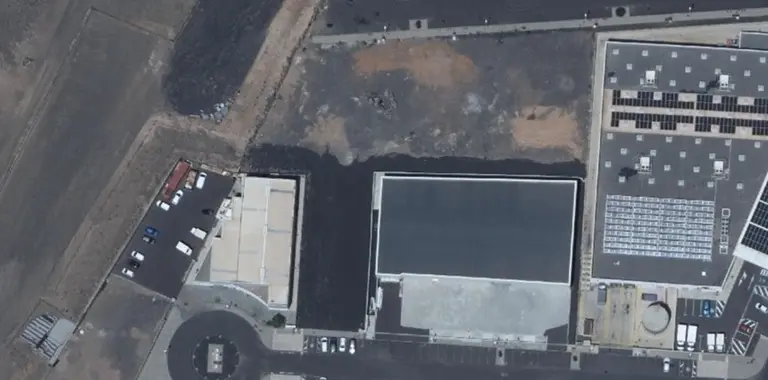 Detalle de las parcelas a licitación a través del visor de Grafcan.