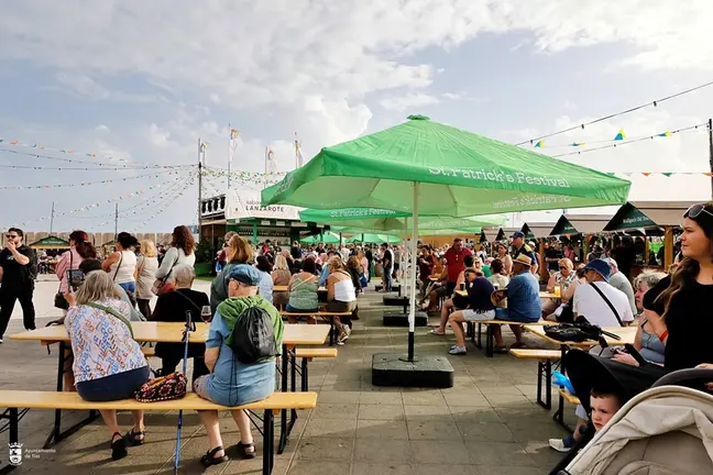 Puestos en el Varadero con motivo de la fiesta de San Patricio.