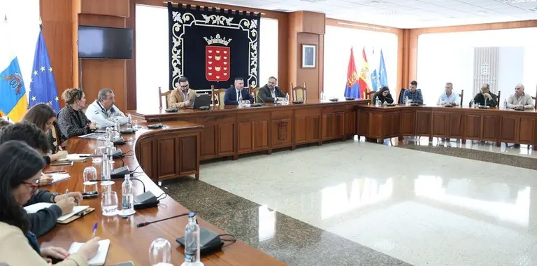 Imagen del encuentro que se produjo en el Cabildo