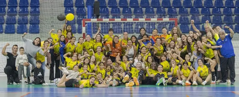 La imagen de la alegr&iacute;a tras el meritorio partido