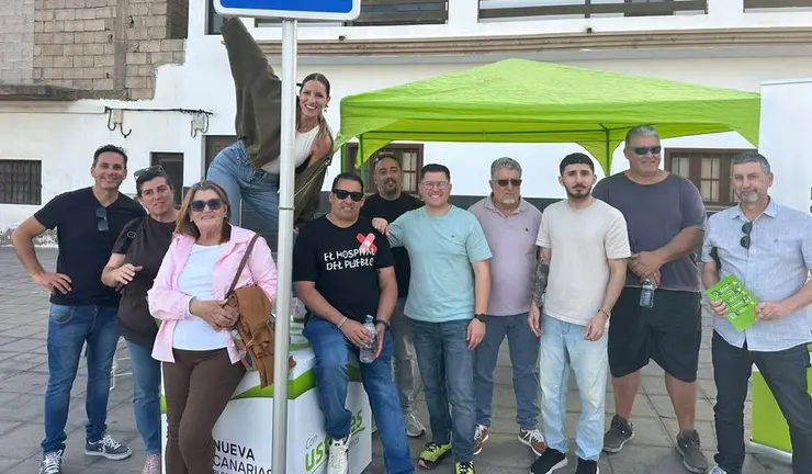 parte de los militantes de NC-BC en Argana Alta