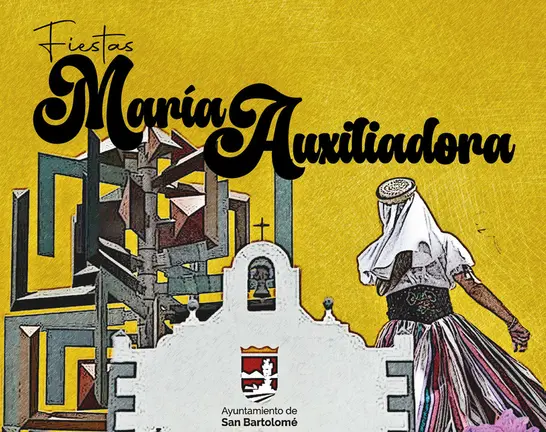 Cartel promocional de las fiestas de Monta&ntilde;a Blanca.