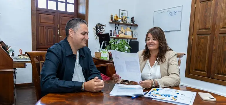 Olivia Duque y Andoni Mach&iacute;n.