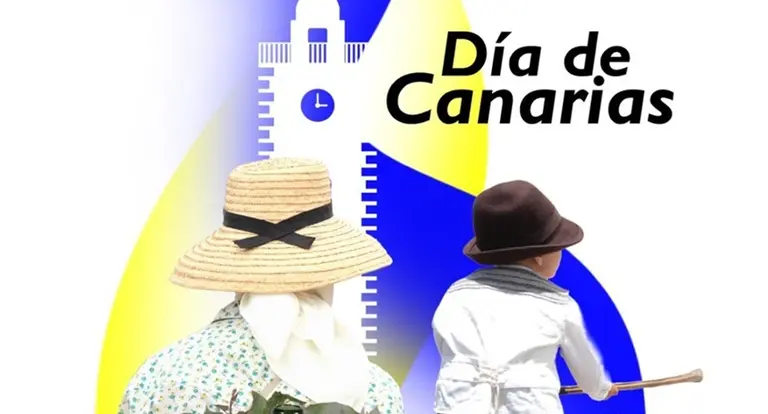 Cartel del Dia de Canarias en San Bartolom&eacute;.