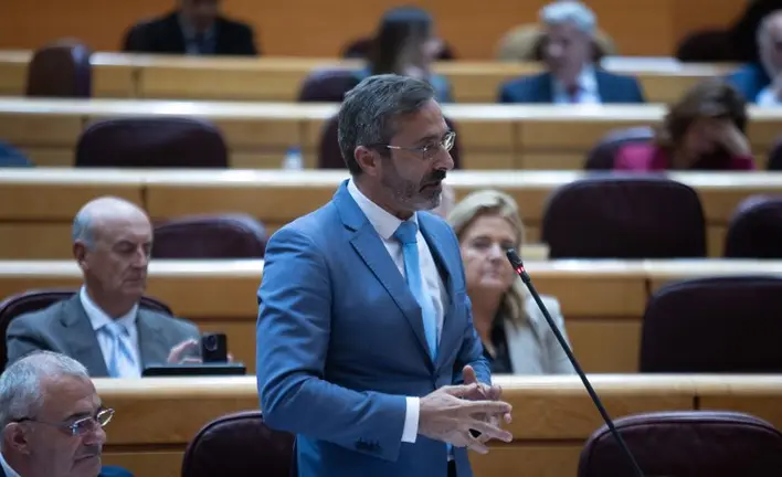 Pedro San Gin&eacute;s durante su intervenci&oacute;n.