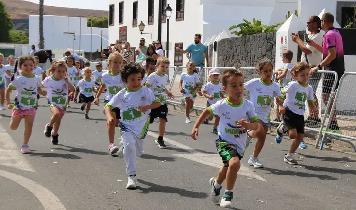 Imagen de los prebenjamines que participaron en la bonita prueba