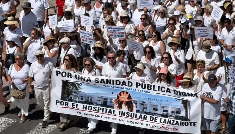 Cabecera de la manifestaci&oacute;n de este s&aacute;bado