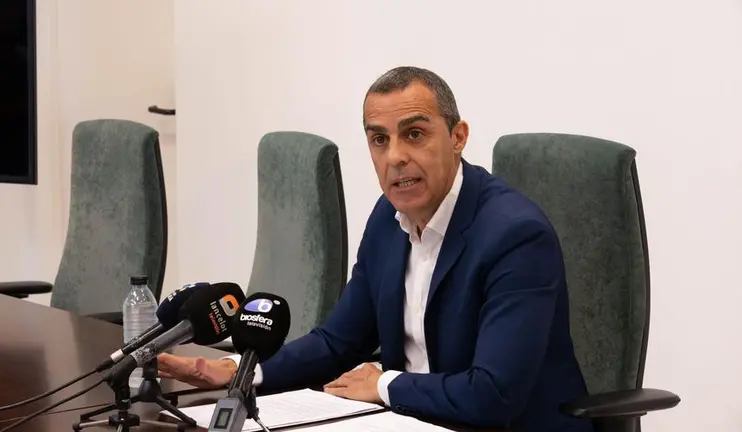 Jos&eacute; Montelongo durante la rueda de prensa que ofreci&oacute; este viernes
