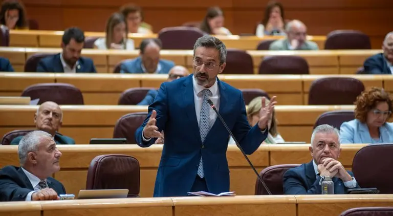 Pedro San Gin&eacute;s en una intervenci&oacute;n en el Senado.