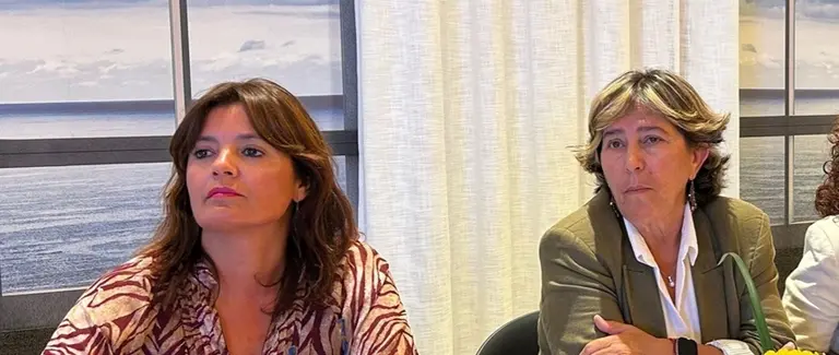 Olivia Duque y Rita Hern&aacute;ndez.