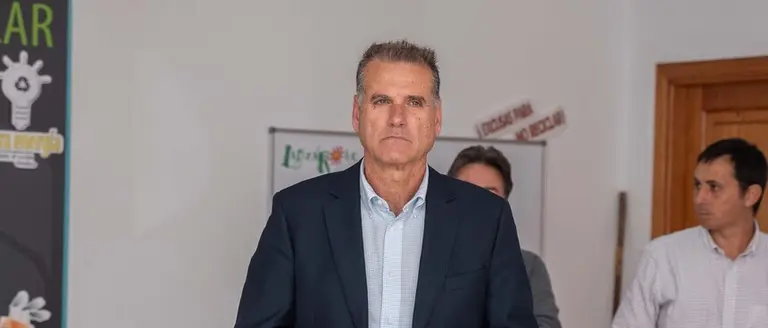 Domingo Cejas en el complejo de Zonzamas.