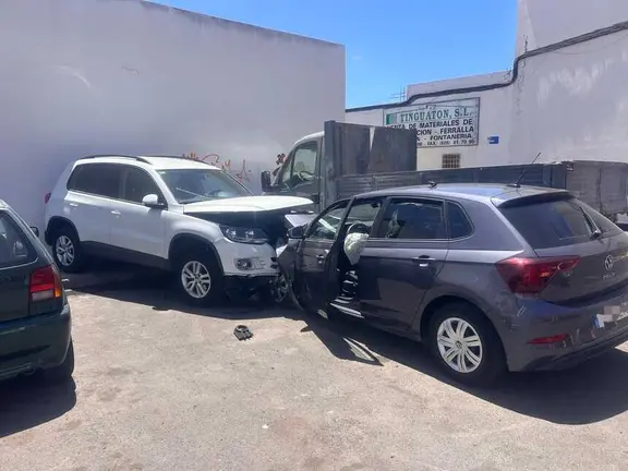 Imagen del impacto entre los veh&iacute;culos.