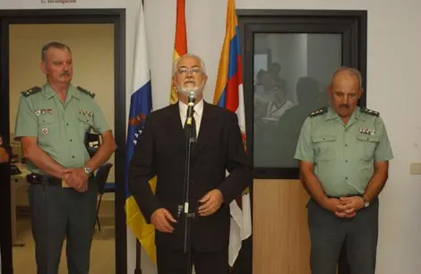 Imagen de la presentación del nuevo cuartel de la Guardia Civil en Playa Blanca.