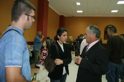 LA NUEVA CONCEJAL DE DEPORTES DE ARRECIFE NO SE QUISO PERDER LA CITA.