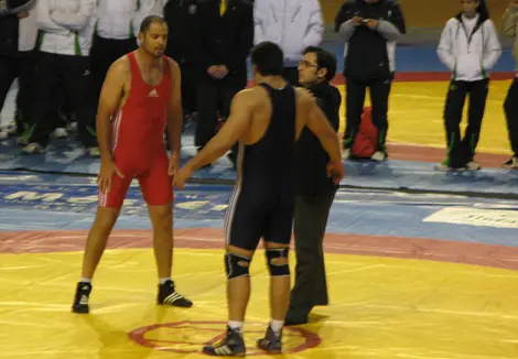 NACHO ROMERO (ROJO) EN LA FINAL ANTE J. CUBA.