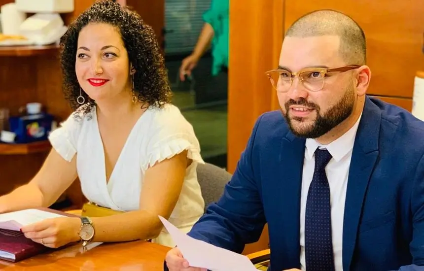 Diputados Jana González y Jesús MAchín