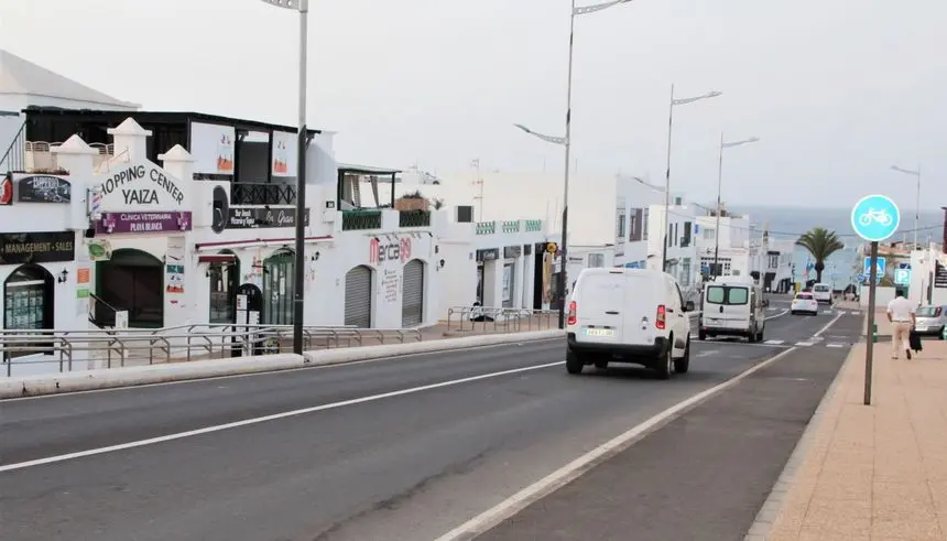 Imagen de la entrada a Playa Blanca.