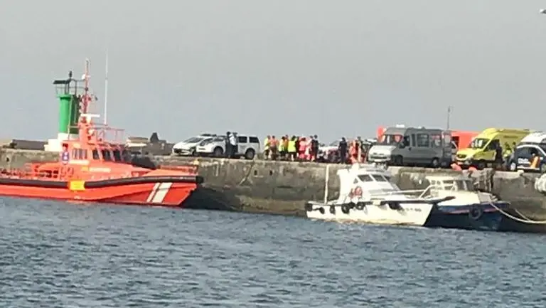 Imagen de archivo de otra embarcación que trajo Salvamento Marítimo a Arrecife.