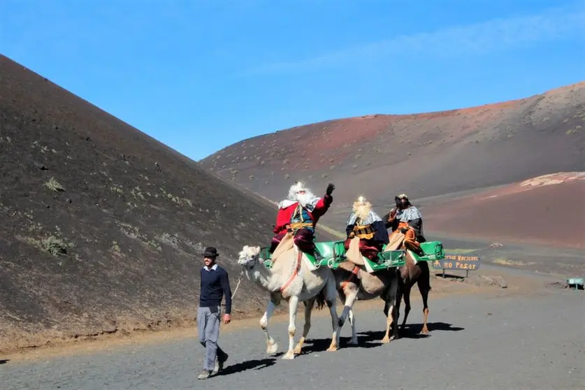 Foto de archivo de Los Reyes en las Montañas de Fuego