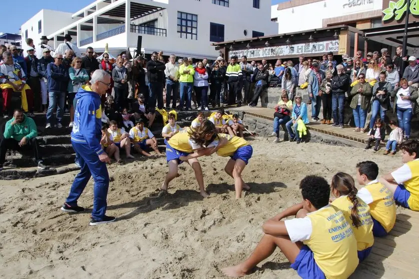 Imagen de archivo de la Escuela de Lucha de Playa Blanca