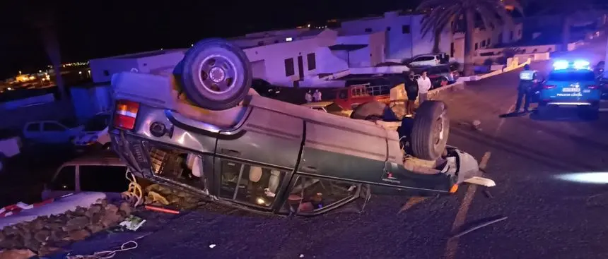 Así quedó el vehículo tras el accidente.