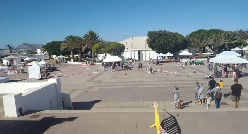 Imagen del mercadillo de este domingo.