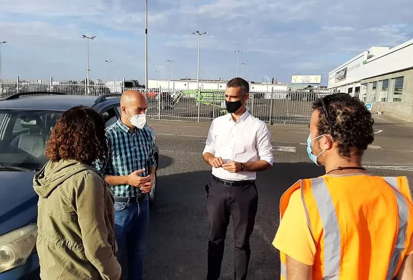 Alexis Tejera y Raúl de León en Inicio labores Grevislan