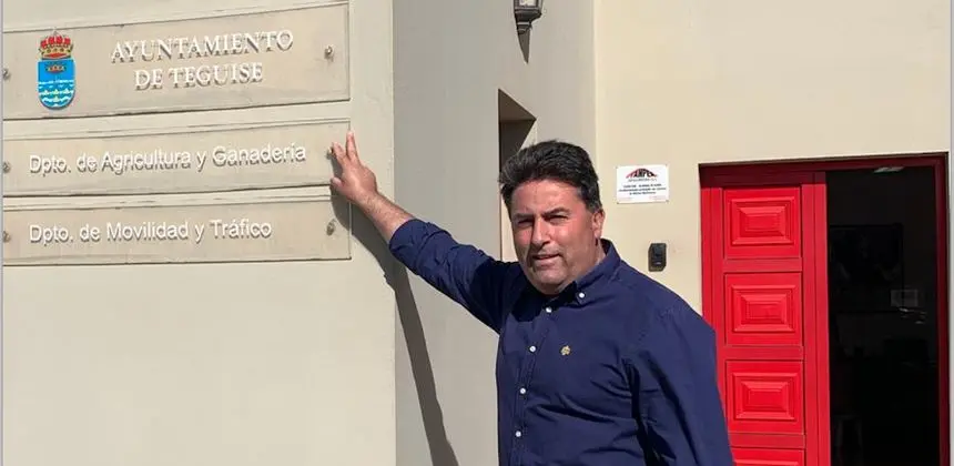 Gerardo Rodríguez, concejal de Agricultura del Ayuntamiento de Teguise.