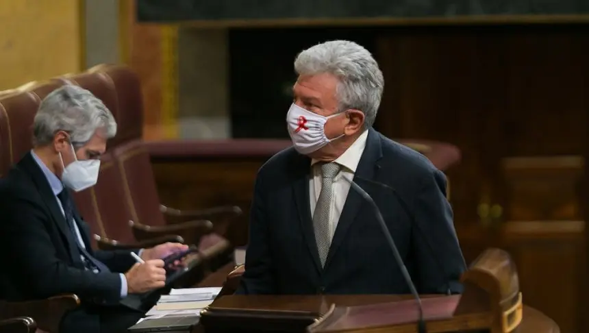 Pedro Quevedo en el Congreso de los Diputados.