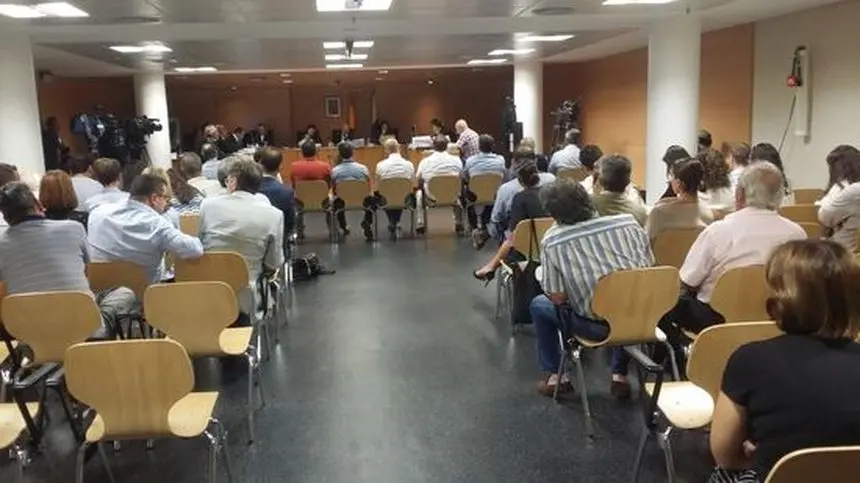 Imagen de una de las jornadas del polémico caso de la bodega Stratus.