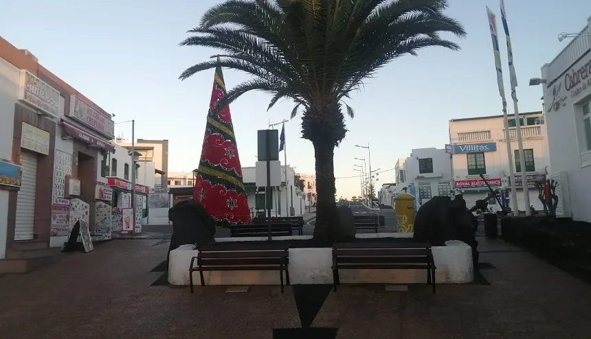Lugar de la denuncia de Lanzarote en Pie-Sí Podemos en Playa Blanca.