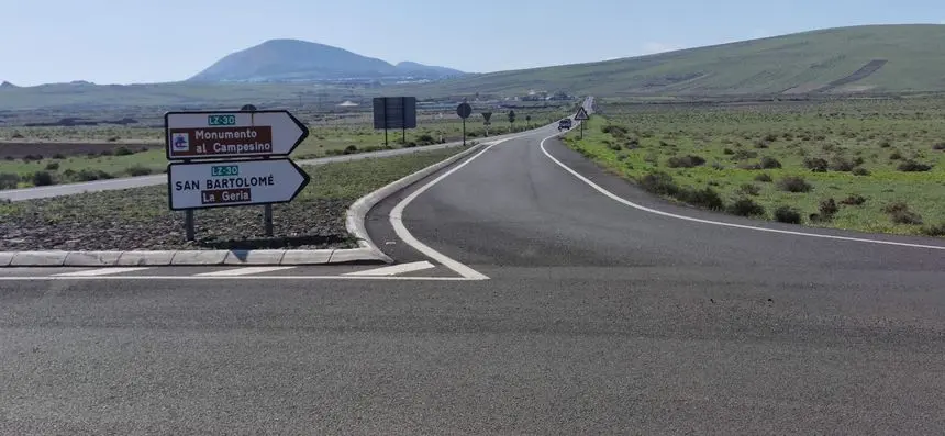 Corte Carretera Teguise-San Bartolomé