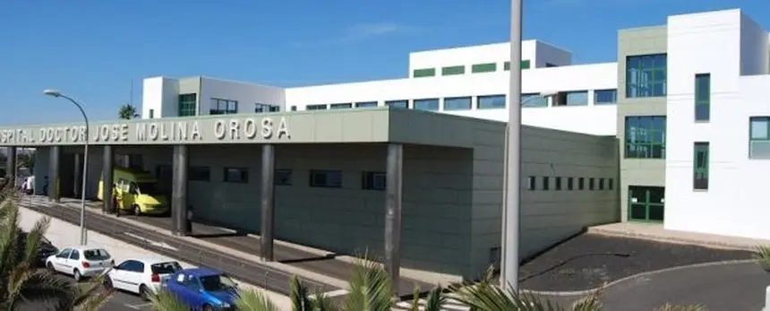 Fachada del hospital de Lanzarote.