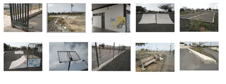 Imágenes del deterioro de la zona que denuncia VOX.